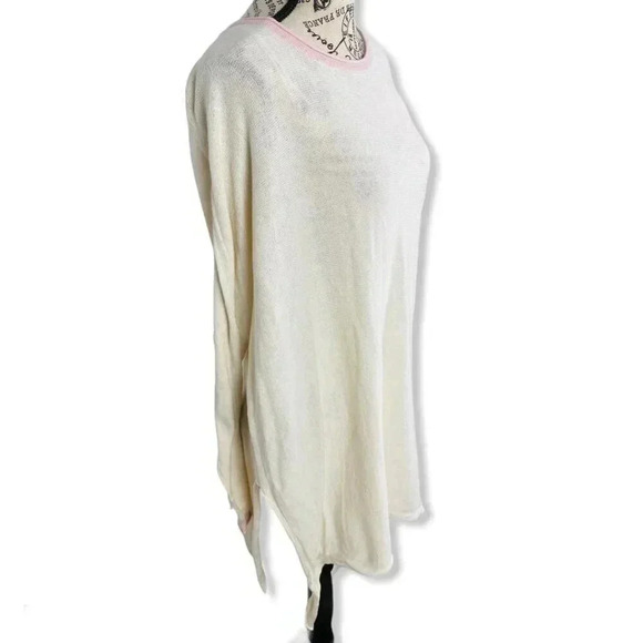 Cloth by Design, cotton scoop neck oversized, beige sweater, XS - Picture 2 of 4